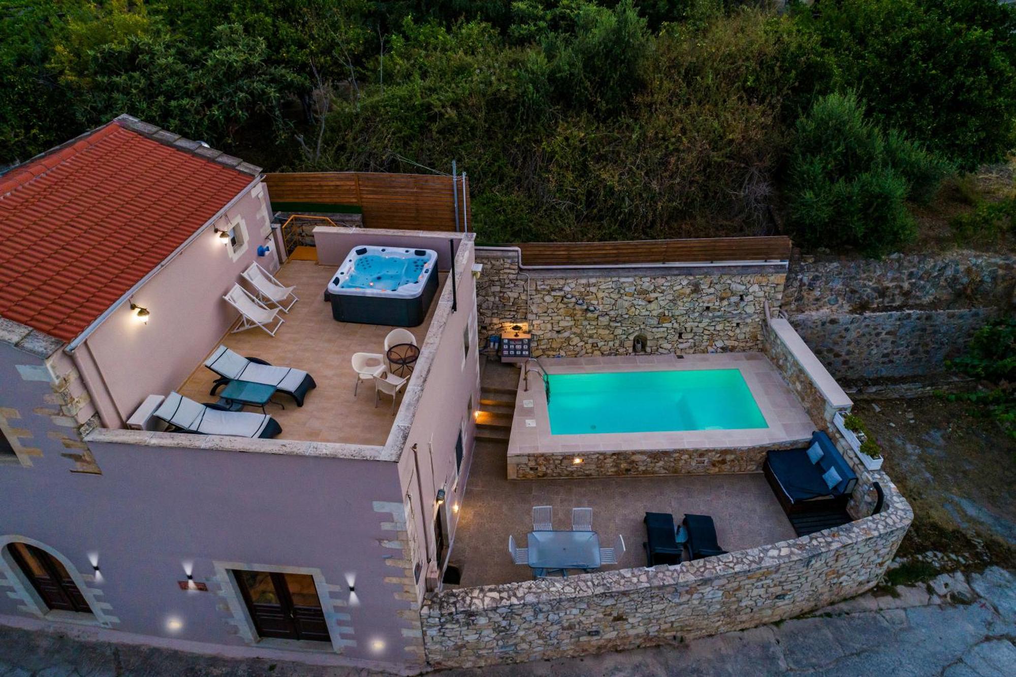 Olga'S Filoxenia - Villa Aladanos-Private Pool And Heated Jacuzzi Μαχαιροί Εξωτερικό φωτογραφία