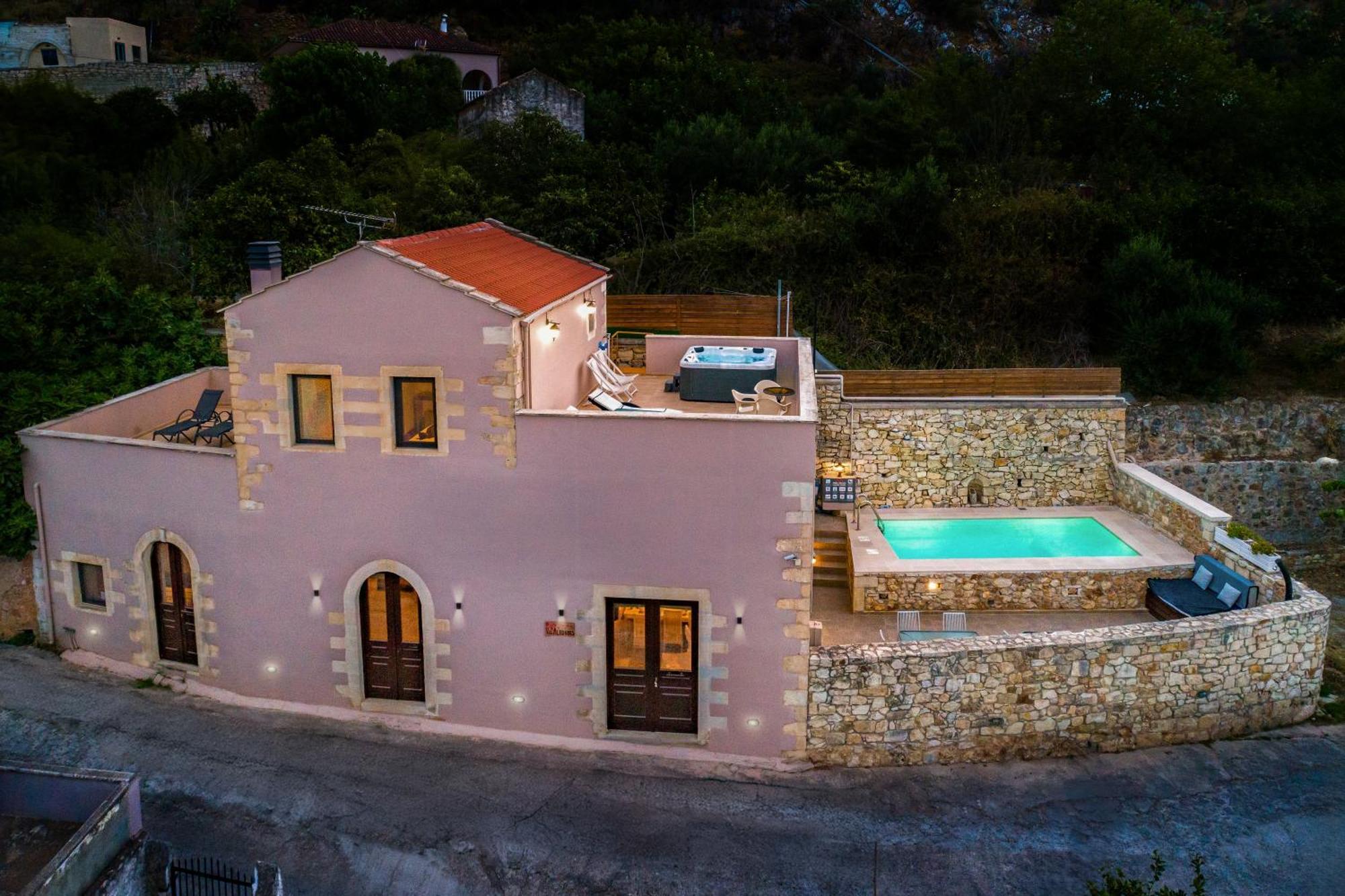 Olga'S Filoxenia - Villa Aladanos-Private Pool And Heated Jacuzzi Μαχαιροί Εξωτερικό φωτογραφία